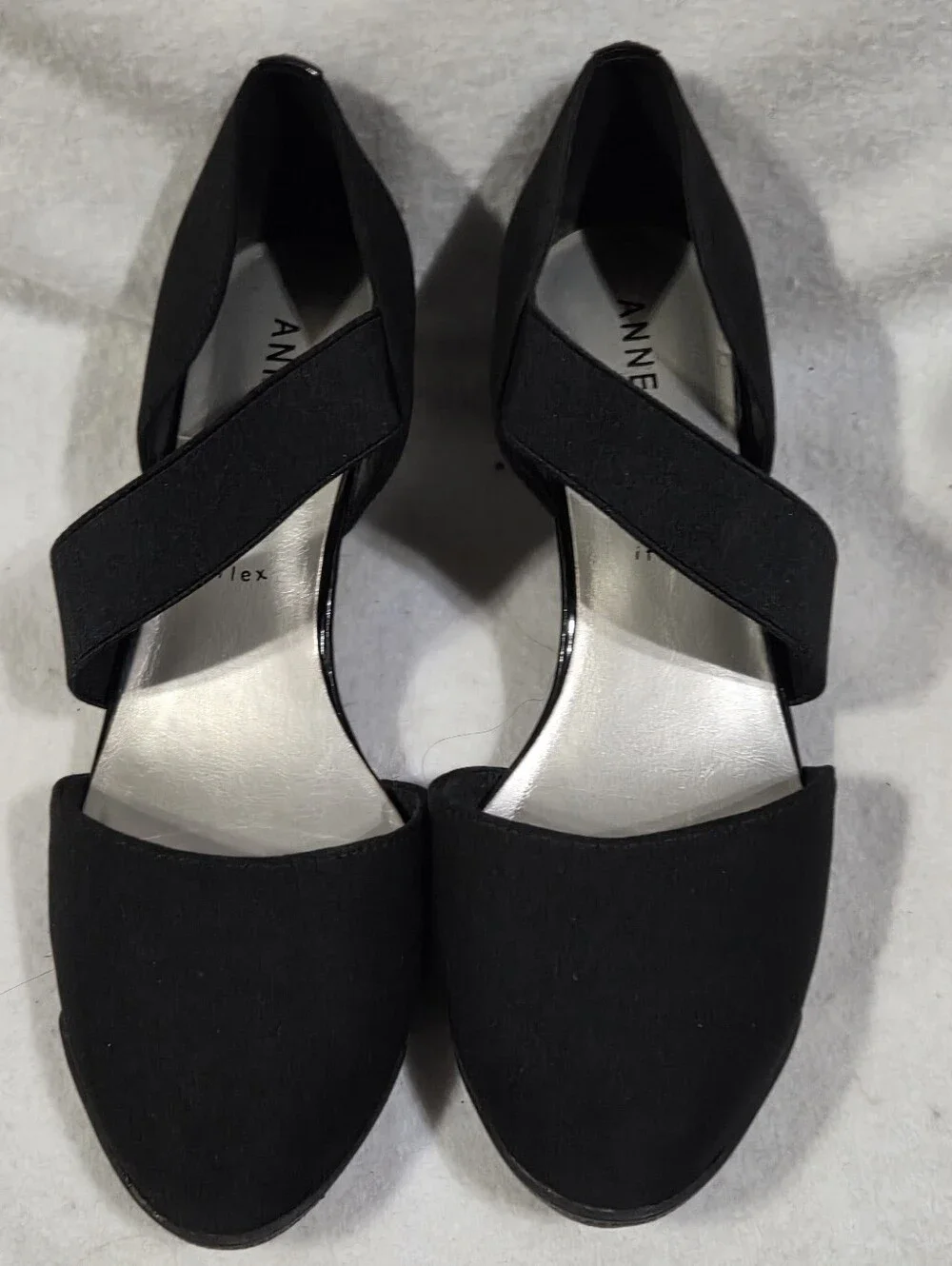Ann Klien Black Strapy Dress Shoe Size 8.5
